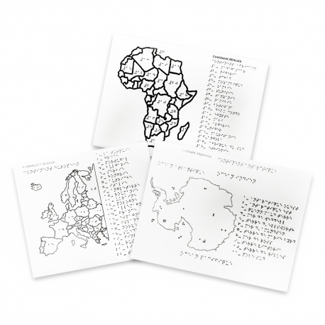Tactile braille maps